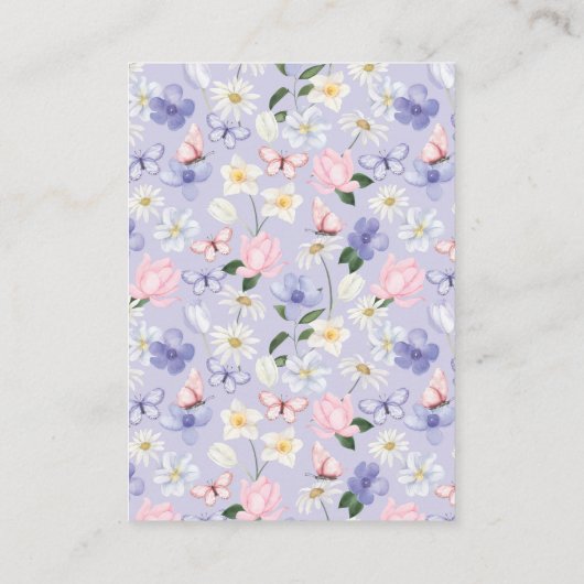 Paarse vlinder informatiekaartje (Achterkant)