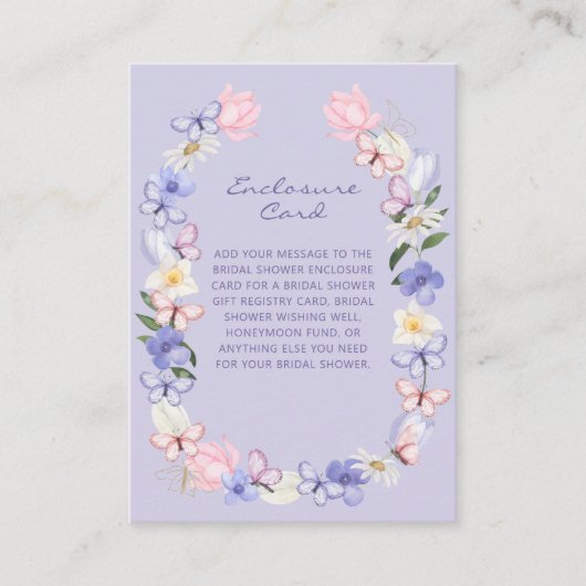 Paarse vlinder informatiekaartje (Voorkant)