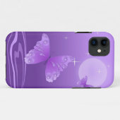 Paarse Vlinder iPhone 5 Hoesje (Achterkant (horizontaal))