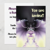 Paarse vlinder kaart (Voorkant / Achterkant)