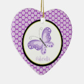 Paarse vlinder keramisch ornament (Rechts)