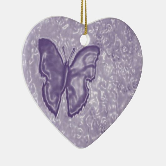 Paarse vlinder keramisch ornament (Rechts)