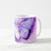 Paarse vlinder koffiemok (Voorkant rechts)