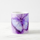 Paarse vlinder koffiemok (Center)