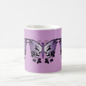 Paarse vlinder koffiemok (Center)