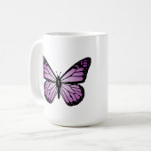 Paarse Vlinder Koffiemok (Voorkant links)