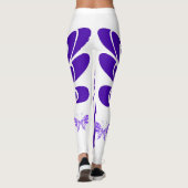 Paarse vlinder leggings (Achterkant)