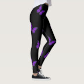 Paarse vlinder leggings (Rechts)