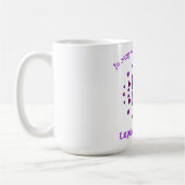 Paarse vlinder lupus bewustzijn Paarse lint mei Koffiemok (Links)