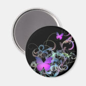 Paarse vlinder magneet (Voorkant / Achterkant)