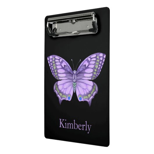 Paarse vlinder mini klembord (Angled2)