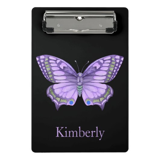 Paarse vlinder mini klembord (Voorkant)