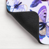 Paarse vlinder & motschilderij Muismat (Hoek)