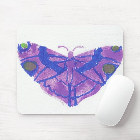 paarse vlinder muismat (Met muis)