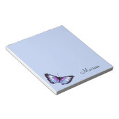 "Paarse vlinder" Notitieblok (Schuin)