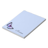 "Paarse vlinder" Notitieblok (Linkerzijde)