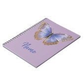 Paarse vlinder notitieboek (Linkerzijde)