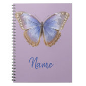 Paarse vlinder notitieboek (Voorkant)