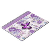 Paarse vlinder notitieboek (Linkerzijde)