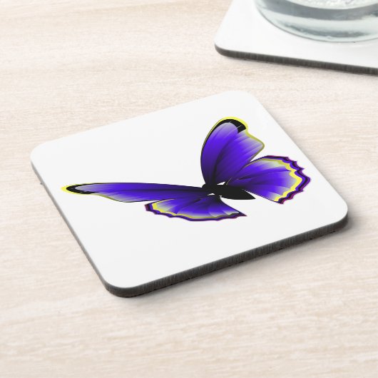 Paarse vlinder onderzetter (Linkerzijde)