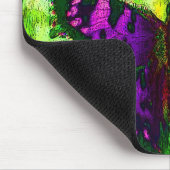 Paarse vlinder op Linggroene leien Muismat (Hoek)