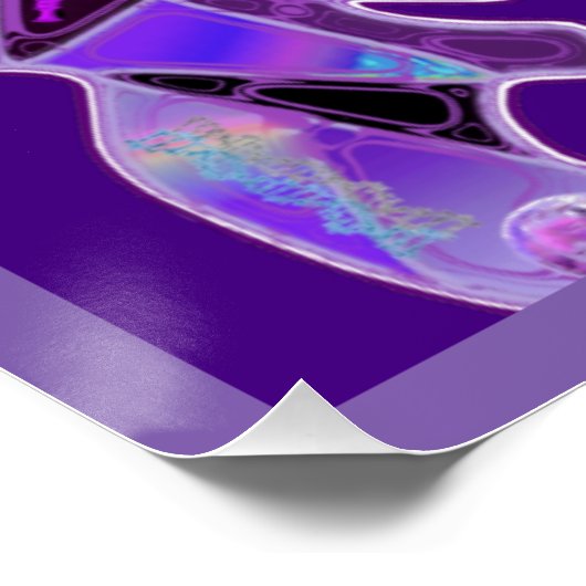 paarse vlinder perfect poster (Hoek)