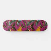 Paarse  vlinder persoonlijk skateboard (Horizontaal)