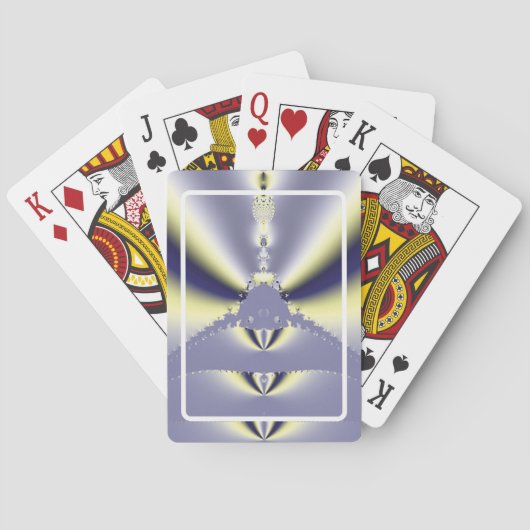 Paarse Vlinder Pokerkaarten (Achterkant)