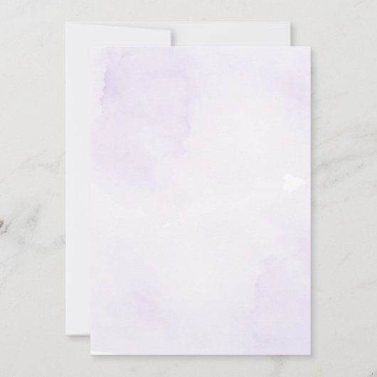 Paarse vlinder quinceanera uitnodiging (Achterkant)