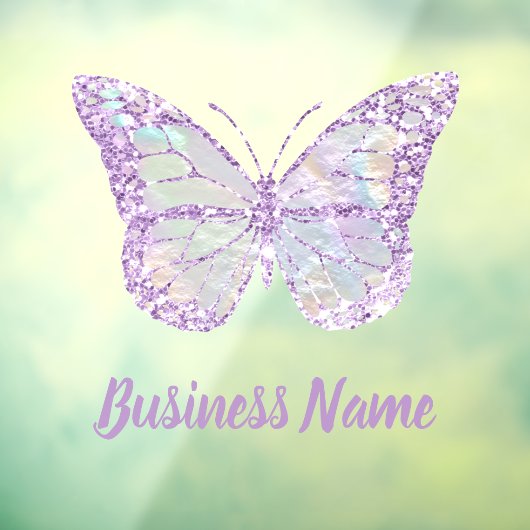 Paarse vlinder raamfolie raamsticker (Vel 3)