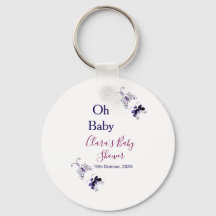 Paarse vlinder roze baby shower oh baby modern