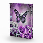 Paarse Vlinder & Rozen Fotoblokken (Rechts)