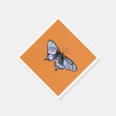 Paarse vlinder servet (Hoek)