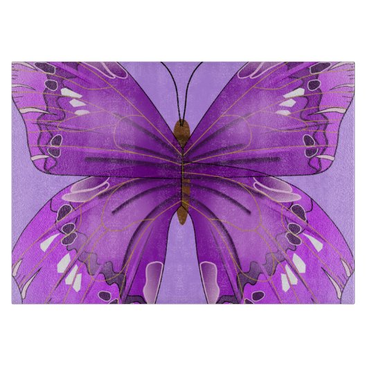 Paarse vlinder snijplank (Voorkant)