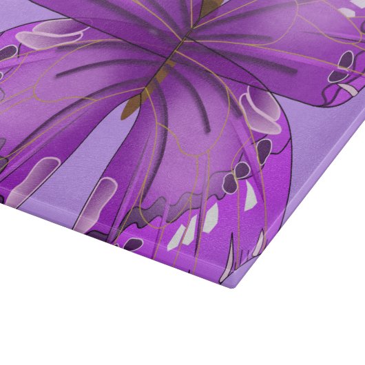 Paarse vlinder snijplank (Hoek)