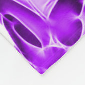 Paarse vlinder Sparkle Camo Fleece Deken (Hoek)