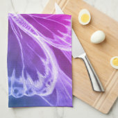 Paarse vlinder theedoek (Quarter Fold)