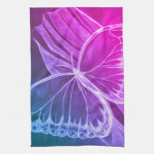 Paarse vlinder theedoek (Verticaal)