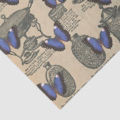 Paarse vlinder Tissuepapier (Detail)