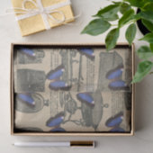 Paarse vlinder Tissuepapier (Geschenk)