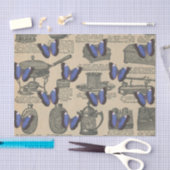 Paarse vlinder Tissuepapier (Craft)