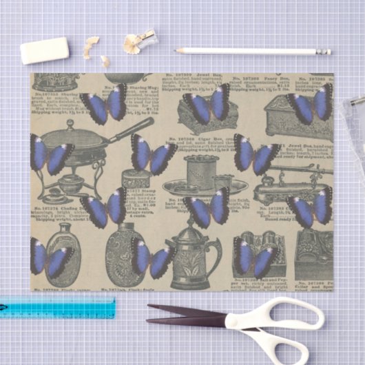  Paarse vlinder Tissuepapier (Craft)