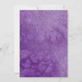 Paarse vlinder - uitnodiging van Quinceanera (Achterkant)