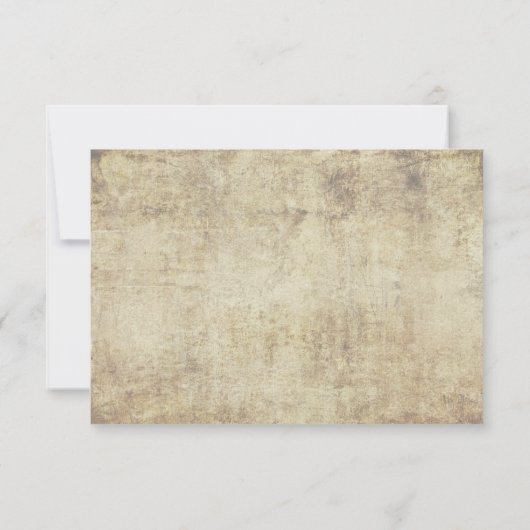 Paarse Vlinder Vintage Bruiloft RSVP Uitnodiging (Achterkant)