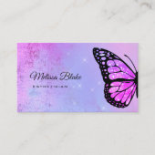 paarse vlinder visitekaartje (Voorkant)