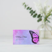 paarse vlinder visitekaartje (Staand voorkant)