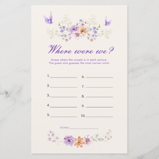 Paarse vlinder waar waren we Vrijgezellenfeest spe (Voorkant)