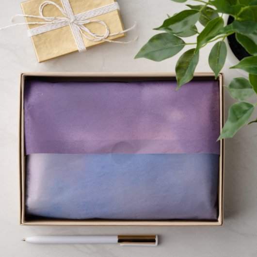 Paarse vlinder Waterverf decoupage Tissuepapier (Geschenk)