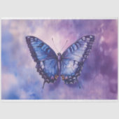 Paarse vlinder Waterverf decoupage Tissuepapier (Voorkant)