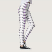 paarse vlinder wit leggings (Rechts)